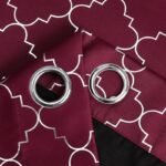 rideau rouge a motifs moderne pour une deco contemporaine 107 1
