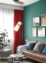 rideau rouge elegant pour une decoration interieure raffinee 419 1