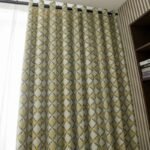 Rideau Salon Scandinave Abekki Avec Motifs Géométriques Jaunes