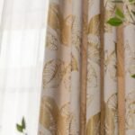 rideau seman aux feuilles dorees hauteur bande sur mesure 453 1