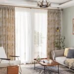 rideau seman aux feuilles dorees hauteur bande sur mesure 692 1