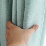 rideau semi occultant vita turquoise en coton 100 doux 200 x 270 351 1