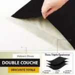 Rideau Thermique Light Bleu Violet Pour économies D’énergie Et Confort