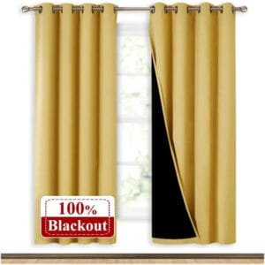 Rideau Thermique Light Jaune Moutarde Pour Un Intérieur Chaleureux 3 Rideau Thermique Light Jaune Moutarde Pour Un Intérieur Chaleureux - 105 x 160 / œillets