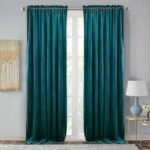 rideau thermique luxury bleu canard pour un interieur elegant 153 1