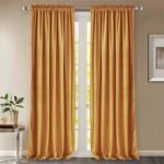 rideau thermique luxury dore en velours elegant et doux 100 x 150 946 1