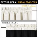 Rideau Thermique Velvetine En Tissu Occultant Triple, élégance Et Confort