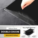 rideau thermique velvetine gris confort et isolation optimale 245 1