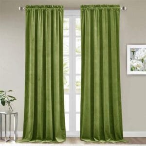 Rideau Thermique Vert Lime En Velours Pour Chaleur Et élégance - 100 x 150 / œillets