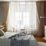 rideau tysille en degrade creme et taupe hauteur bande elegante opaque 374 1