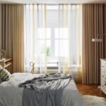 rideau tysille en degrade creme et taupe hauteur bande elegante opaque 630 1