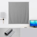 rideau velcro thracite elegance et praticite avec bande 70 x 100 396 1