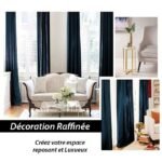 Rideau Velvet Luxury Bleu Nuit Pour élégance Et Confort