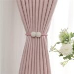 rideau vita rose poudre en coton premium motifs losanges chic 100 x 828 1