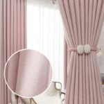 rideau vita rose poudre en coton premium motifs losanges chic opaque 456 1