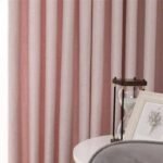 rideau vita rose poudre en coton premium motifs losanges chic opaque 765 1