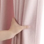 rideau vita rose poudre en coton premium motifs losanges chic opaque 767 1