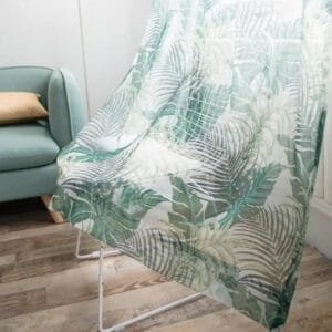 Rideau Voilage Akobo Aux Motifs Feuillage Pour Une Ambiance Naturelle - 100 x 120 / œillets