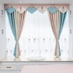 rideau voilage alenu ballerines et coeurs pour chambre de jeune fille 133 1