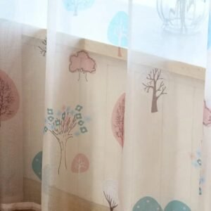 rideau voilage arvore aux motifs pastels pour chambre denfant 100 718 1