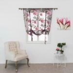 Rideau Voilage Barina : Roses Pour Petite Fenêtre élégante