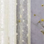 rideau voilage beige a motifs nids doiseaux elegance 263 1