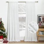 Rideau Voilage Blanc Pompon Pour Une Ambiance Lumineuse Et Chaleureuse