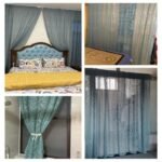 rideau voilage bleu canard sheherazade avec broderie florale 280 x 219 1