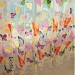 rideau voilage butterfly envolee de papillons et fleurs colorees 510 1