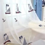 rideau voilage comaile aux motifs marins pour chambre denfant 421 1