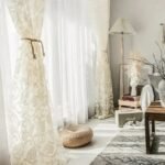 Rideau Voilage Daru Aux Motifs Végétaux Brodés élégants