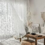 Rideau Voilage Daru Aux Motifs Végétaux Brodés élégants