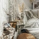 Rideau Voilage Daru Aux Motifs Végétaux Brodés élégants