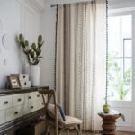 Rideau Voilage Design Ashley : élégance En Hauteur Bande Et Géométrie