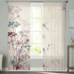 rideau voilage dragonfly avec motif japonais elegant 200 x 250 655 1
