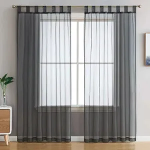 Rideau Voilage Erdenet: Intimité Renforcée Et Tamisage Optimal - 140 x 135 / Pattes