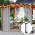 rideau voilage kairaki gris impermeable pour interieur 858 1