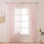 rideau voilage laulila a pompons joyeux pour chambre dadolescente 105 1