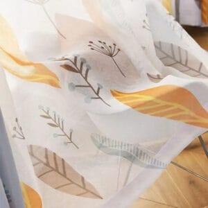 Rideau Voilage Laune Jaune: élégance Scandinave Et Lumière Naturelle - 100 x 130 / œillets