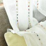 rideau voilage merida en coton avec broderies colorees pour chambre 804 1