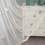 rideau voilage mirimi chou pour chambre de bebe avec bande hauteur 343 1