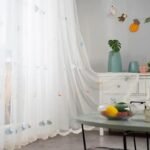 rideau voilage mirimi chou pour chambre de bebe avec bande hauteur 607 1
