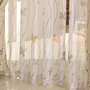 rideau voilage neiva aux motifs floraux et papillons 100 x 260 924 1