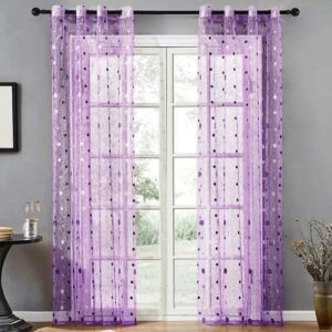 rideau voilage nids doiseaux parme elegance et legerete 994 1