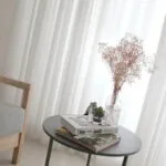 Rideau Voilage Oakura Sur Mesure En Mousseline Blanche - 100 x 250 / œillets