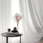 Rideau Voilage Oakura Sur Mesure En Mousseline Blanche - 100 x 250 / œillets