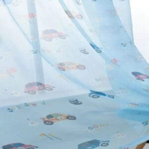 Rideau Voilage Paroo Bleu Pour Chambre D’enfant Avec Motifs Ludiques - 100 x 215 / œillets