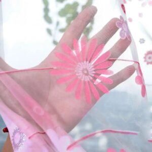 rideau voilage rose darikoni pour une decoration enchanteuse 100 x 380