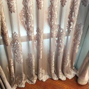 Rideau Voilage Vizir En Tulle Saumon Pour Un Intérieur Velouté - 100 x 90 / œillets