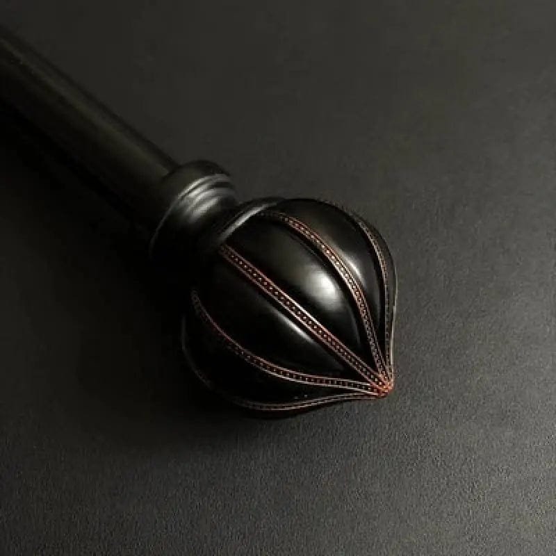 Tringles à Rideau Vintage Ornementées Pour Décoration Bohème - Noir b / 100